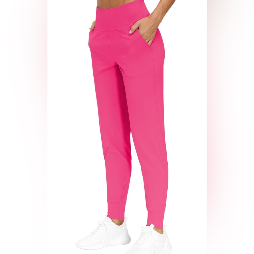 The Gym People Pink pull on women’s joggers NWOT, Large - Picture 3 of 9